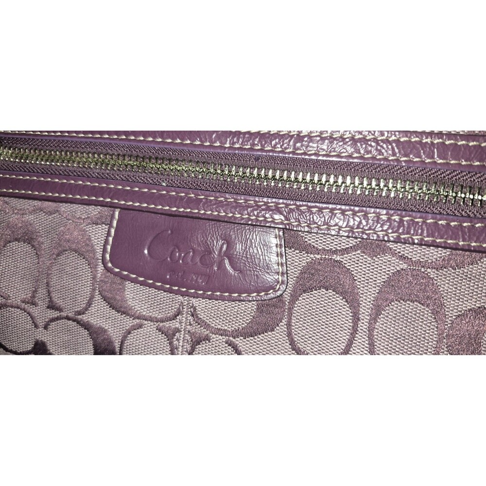 Coach Purse F15538 Purple EUC - Picture 3 of 8
